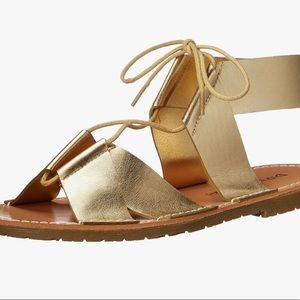 🌟 New Gold Gladiator Lace Up Sandals 🌟